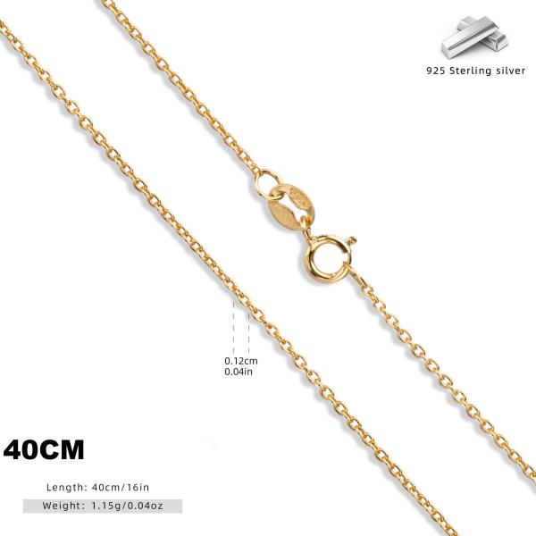 Gold-Tone Chain Necklace 40cm