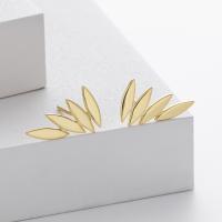 Gold Geometric Ear Climbers