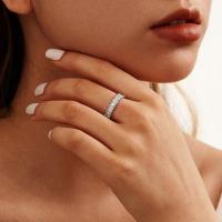 Silver Eternity Band with Prong Setting