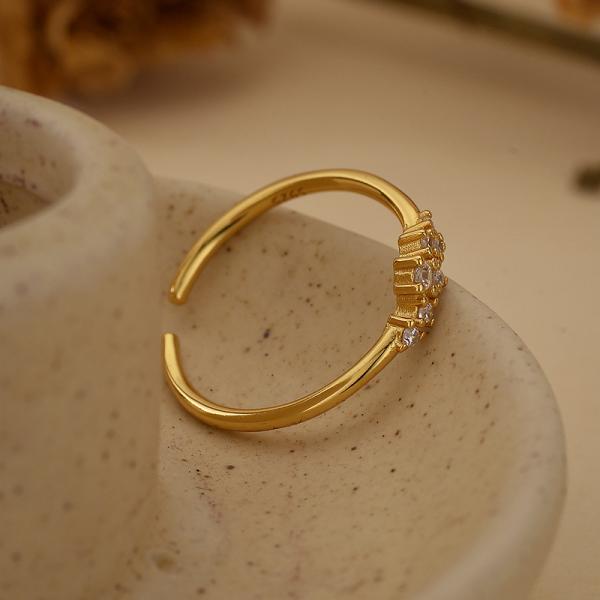 Gold Plated Open Band Ring