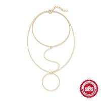 925 Silver Gold-Tone Layered Necklace