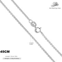 Silver Chain Necklace 45cm