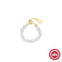 925 Silver Freshwater Pearl Charm Bracelet