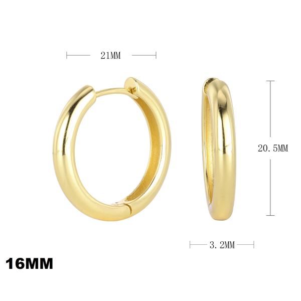 Gold-Tone Small Hoop Earrings