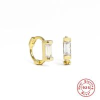 925 Silver Gold-Plated Minimalist Stud Earrings