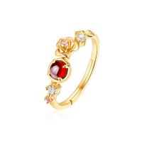 Gold Floral Band Ring