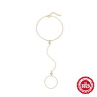 925 Silver Gold-Tone Celestial Chain Bracelet