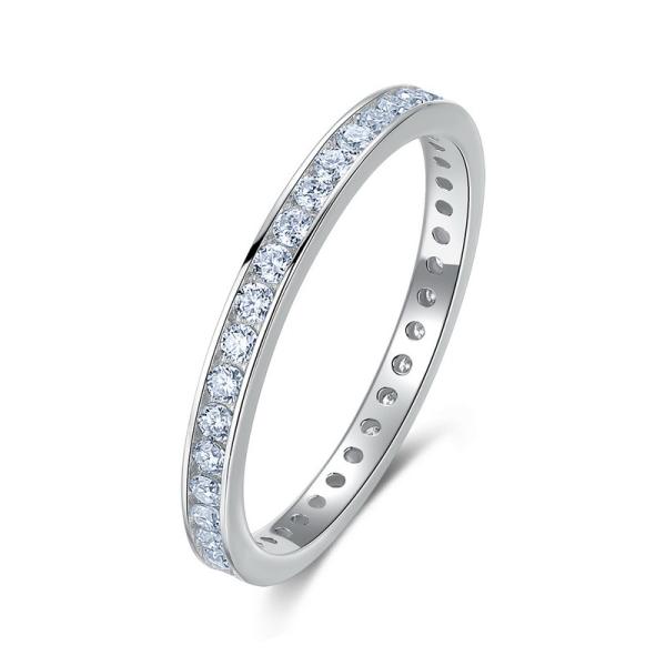 925 Silver Eternity Band with Cubic Zirconia