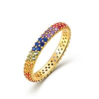 Rainbow Pavé Eternity Band
