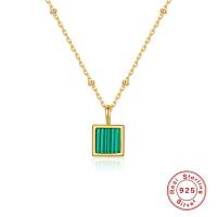 Gold-Plated Geometric Pendant Necklace