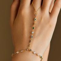 Gold Multicolor Geometric Hand Chain
