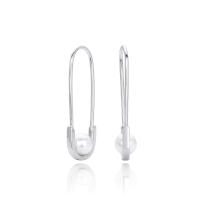 Silver Pearl Drop Earrings