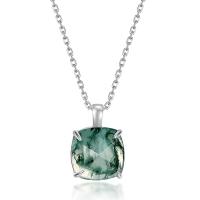 Silver Jade Pendant Necklace