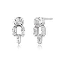 925 Silver Geometric Stud Earrings