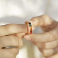 Gold Rainbow Eternity Ring