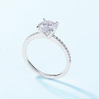 Silver Cubic Zirconia Solitaire Ring