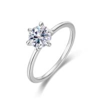 Silver Solitaire Cubic Zirconia Ring