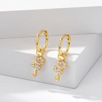Gold Snake Motif Hoop Earrings