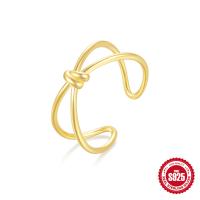 Gold-Tone Knot Open Cuff Bracelet