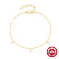 Gold-Plated Crystal Charm Bracelet