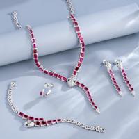Ruby Snake Motif Necklace Set