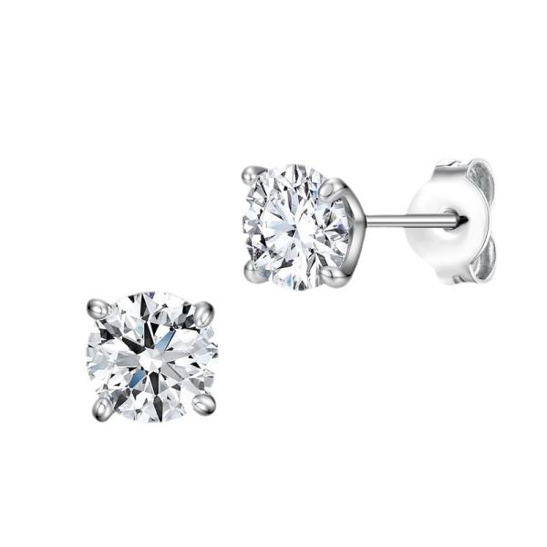 925 Silver Cubic Zirconia Stud Earrings