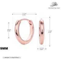 Rose Gold Huggie Hoop Earrings
