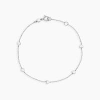 Silver Heart Motif Chain Bracelet