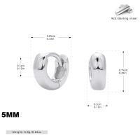 Silver Small Huggie Earrings