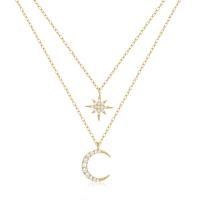 Gold-Plated Celestial Layered Necklace