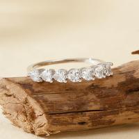 Silver Cubic Zirconia Band Ring