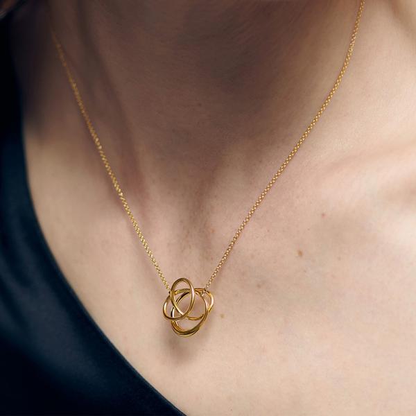 Gold Geometric Pendant Necklace