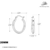 Small High-Polish Silver Hoop Earrings