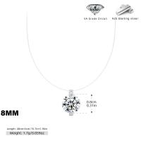 925 Silver Zircon Pendant Necklace