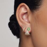 Gold Geometric Jacket Earrings
