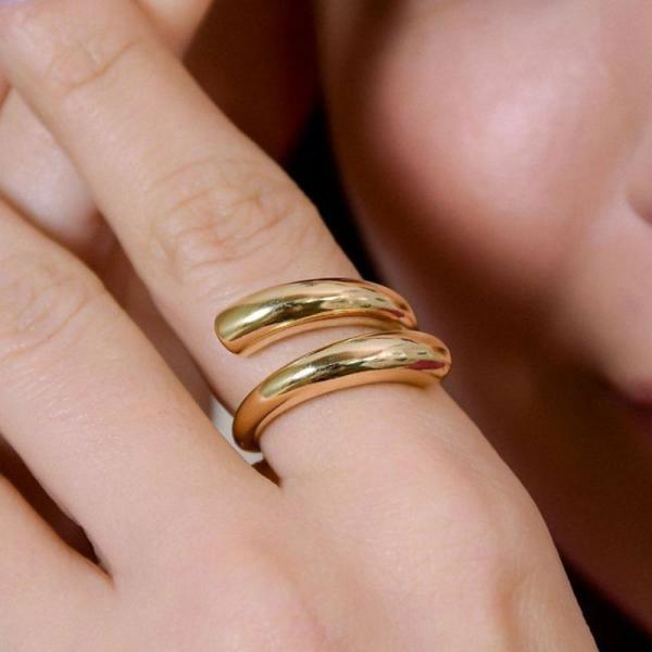 Gold Open Band Ring