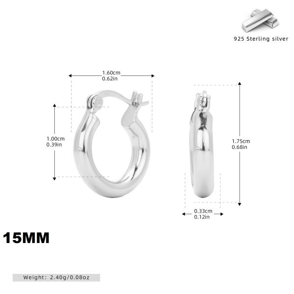 Sterling Silver Small Hoop Earrings
