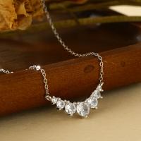 Silver Cubic Zirconia Pendant Necklace