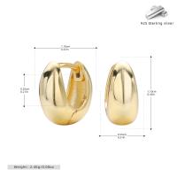 Gold High-Polish Huggie Earrings