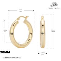 Gold-Tone Medium Hoop Earrings