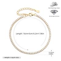 Gold Cubic Zirconia Tennis Bracelet