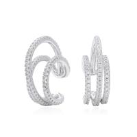 Silver Triple-Band Ear Cuff