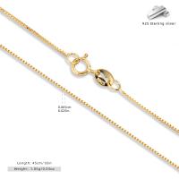 Gold-Plated Sterling Silver Chain Necklace