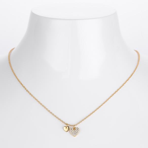 Gold Heart Charm Necklace