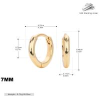 Gold-Tone Huggie Hoop Earrings
