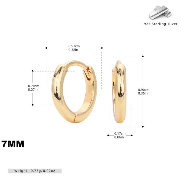 Gold-Tone Huggie Hoop Earrings