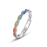 Silver Rainbow Pavé Band