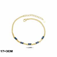 Sapphire Gold Chain Bracelet