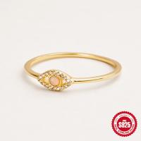 Gold-Plated Opal Evil Eye Ring