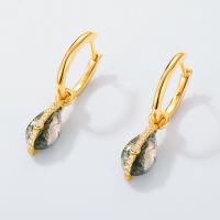 Gold-Plated Geometric Dangle Hoops